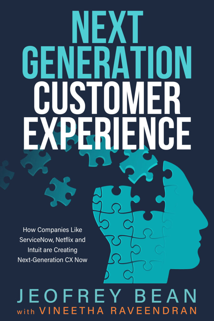 Next Generation Customer Experience book by Bean and Raveendran