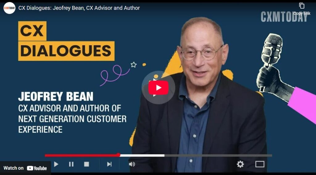How leading CX professionals combat brand fatigue by designing authentic experiences Jeofrey Bean interview