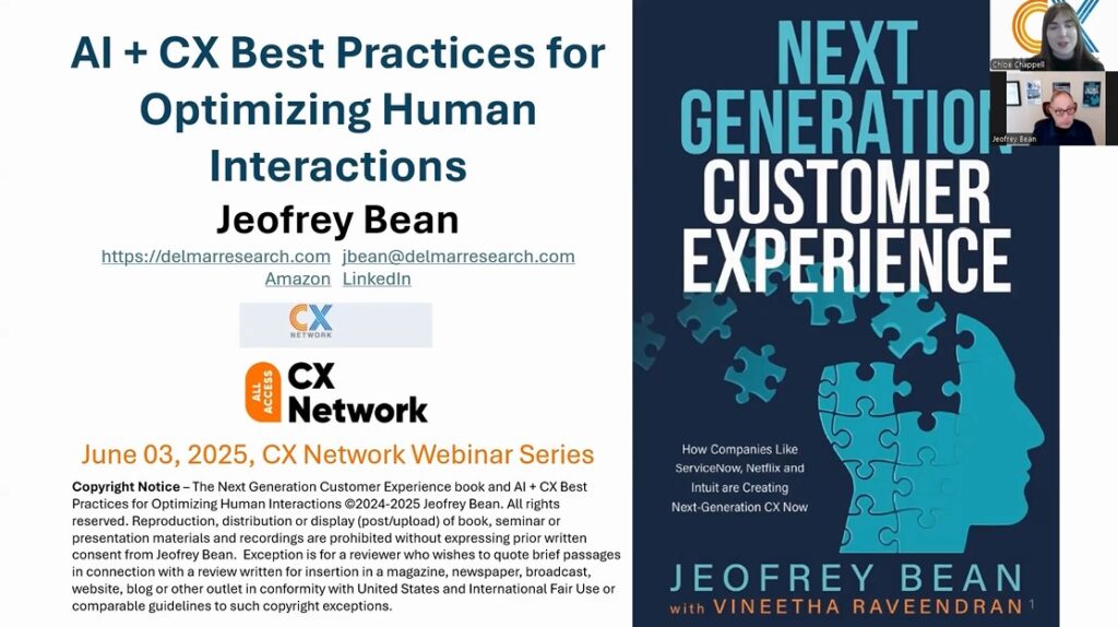 AI + Customer Experience Best Practices to Optimize Human Interactions video